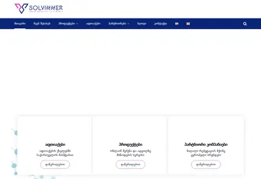 Screenshot of solviner.ge