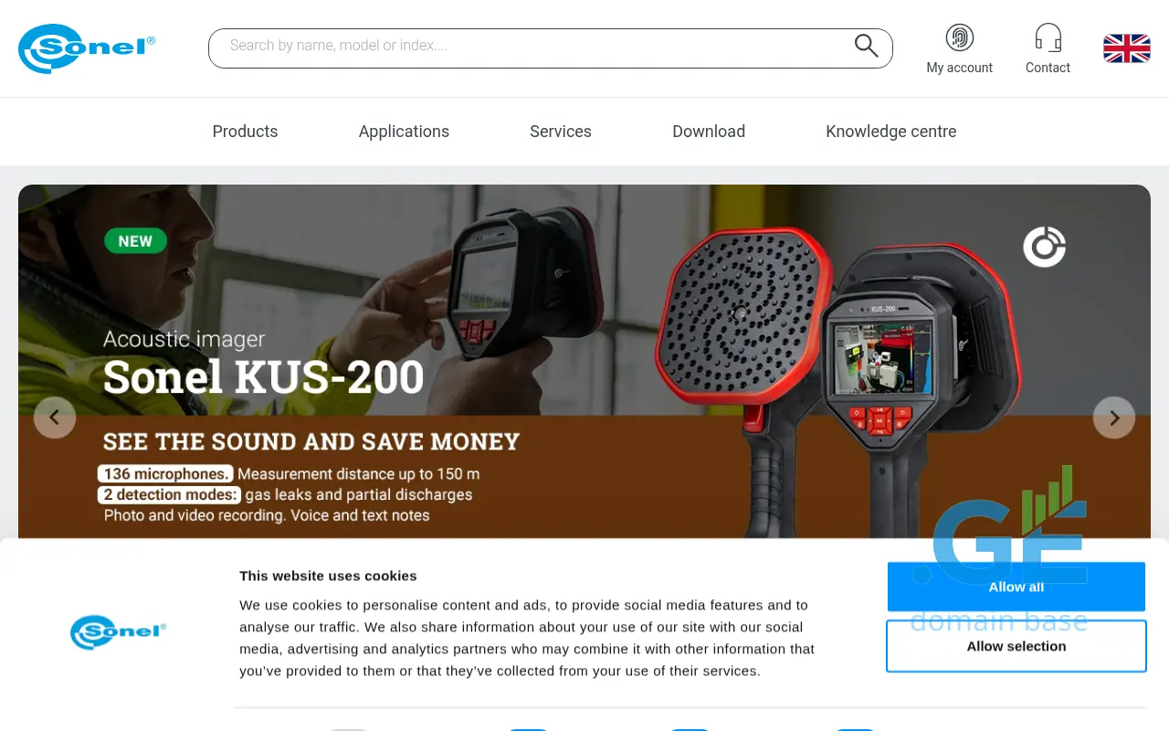 Screenshot of the site sonel.ge