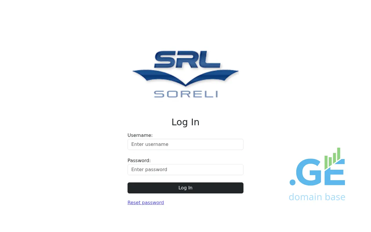 Screenshot of the site sorex.ge
