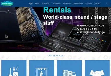 Screenshot of soundcity.ge