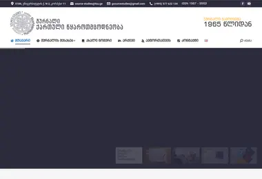Screenshot of sourcestudies.ge