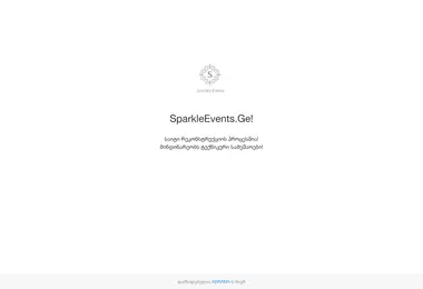 Screenshot of sparkleevents.ge