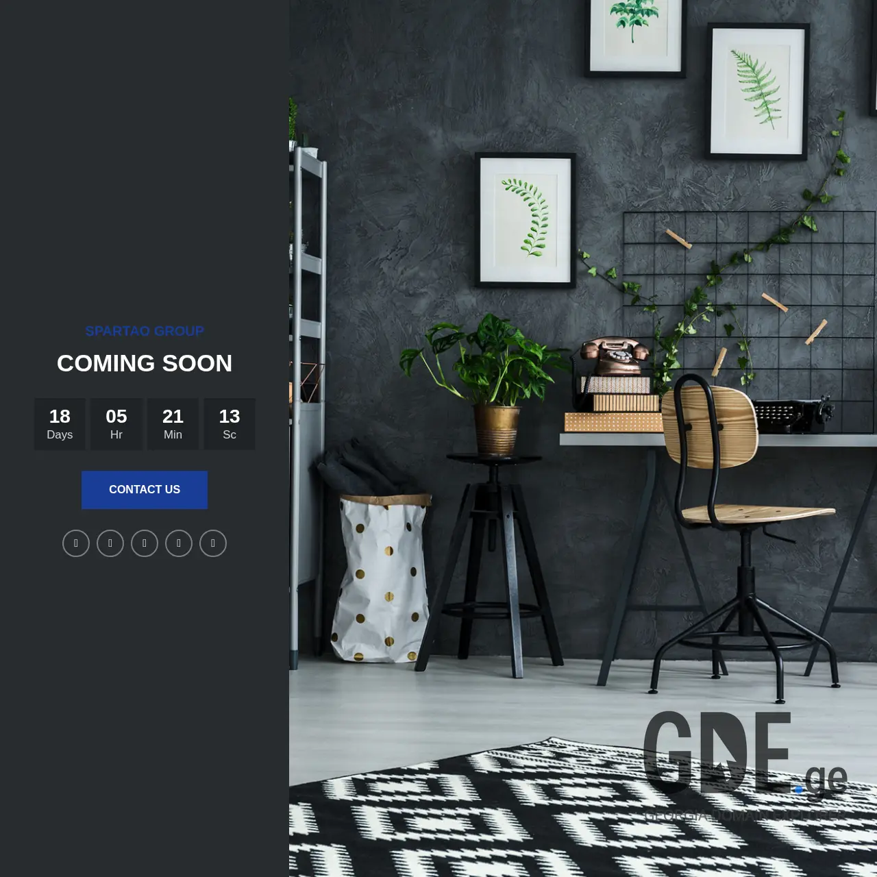 Screenshot of the site spartao.ge at 2025-12-13