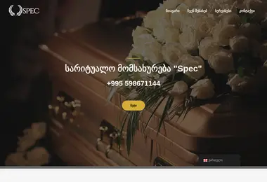 Screenshot of specbiuro.ge