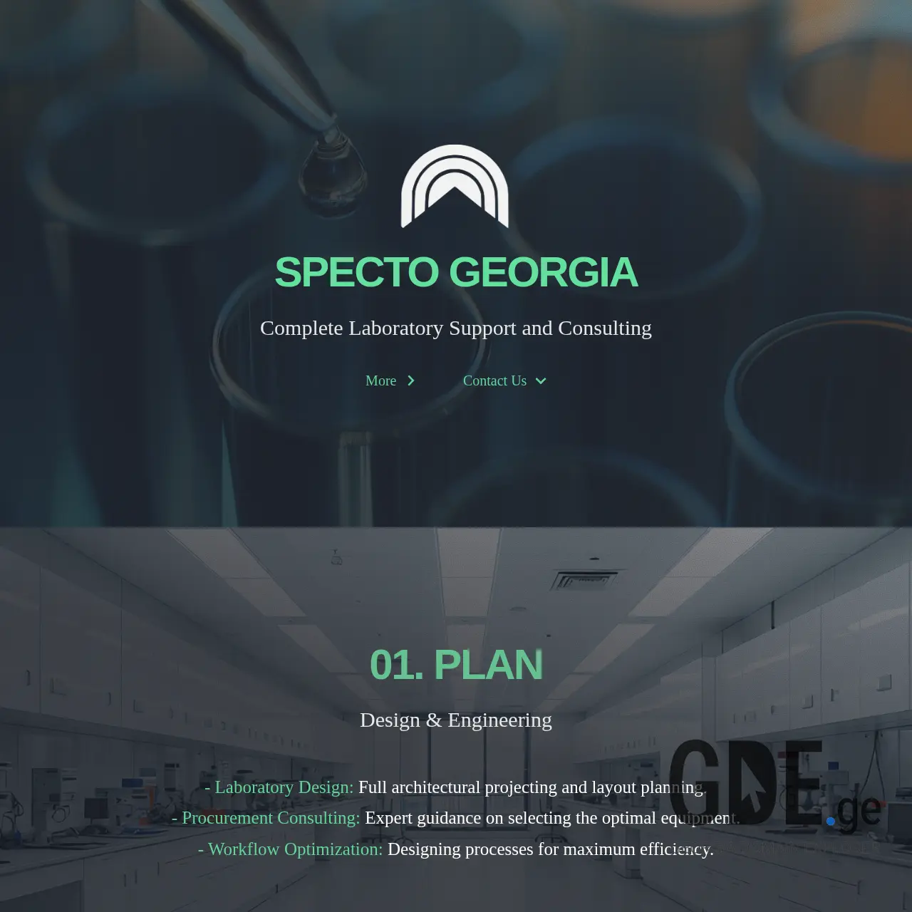 Screenshot of the site specto.ge at 2025-12-24