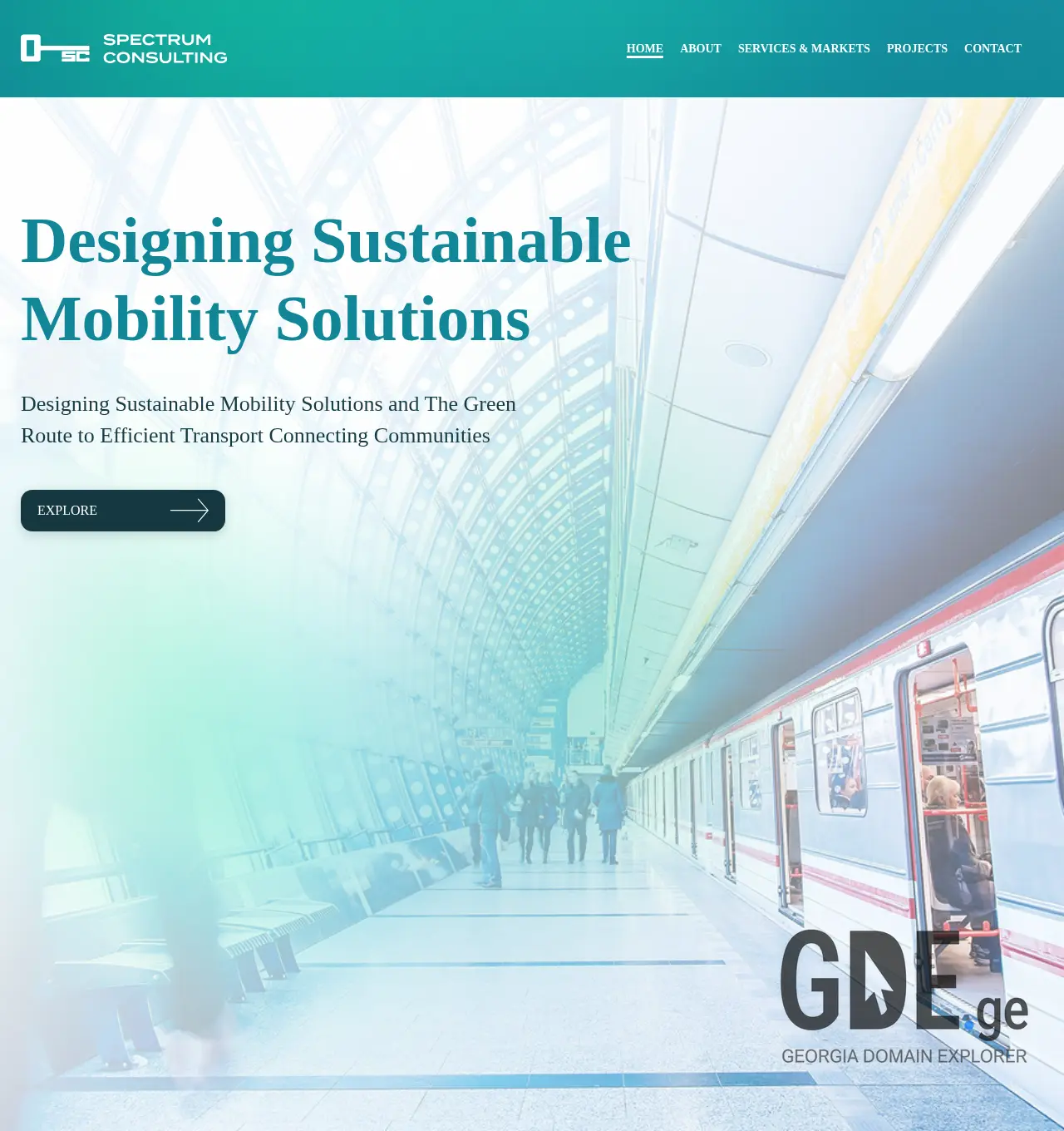Screenshot of the site spectrum.com.ge at 2025-11-29