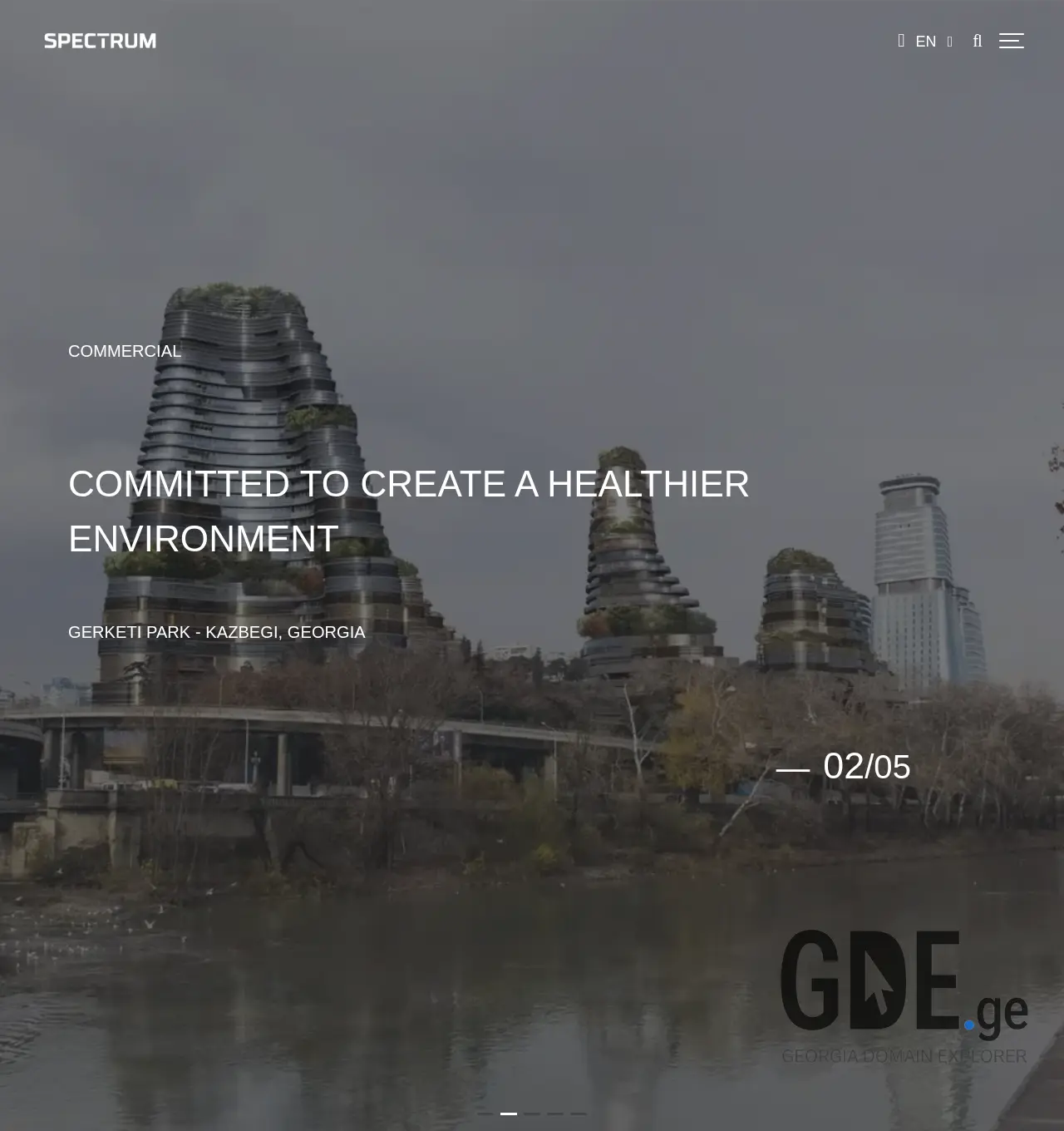 Screenshot of the site spectrum.ge at 2025-11-29