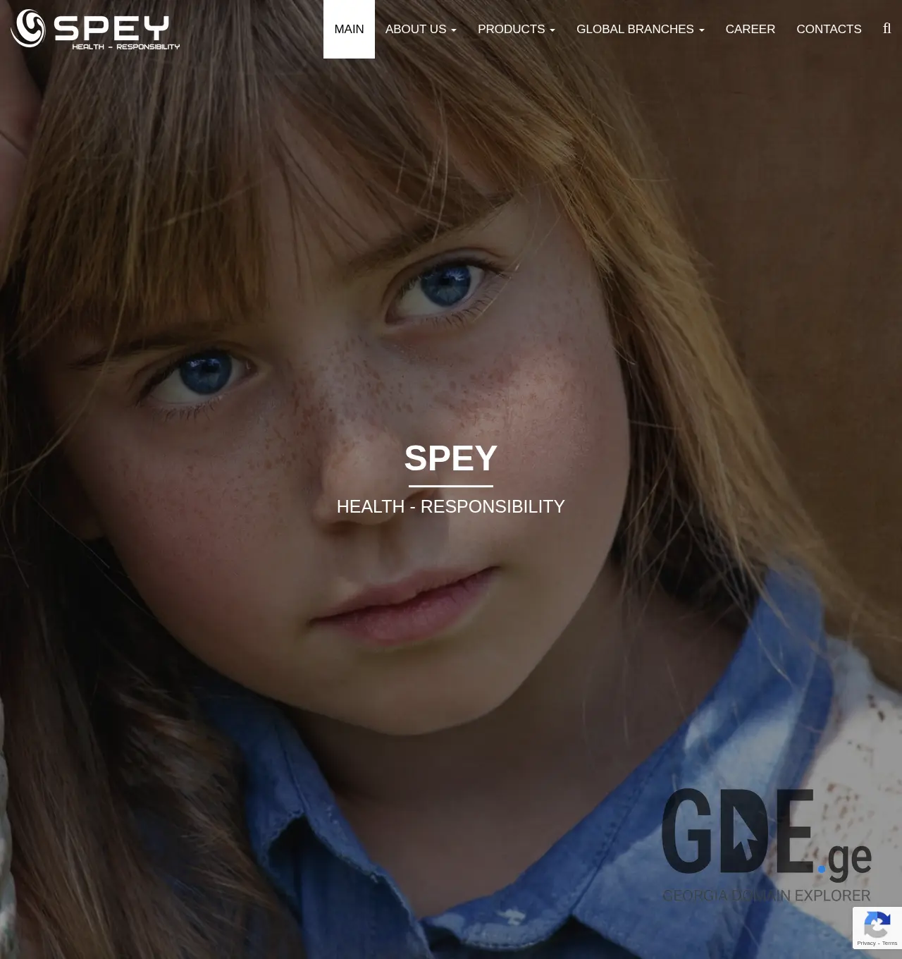 Screenshot of the site spey.ge at 2025-12-03