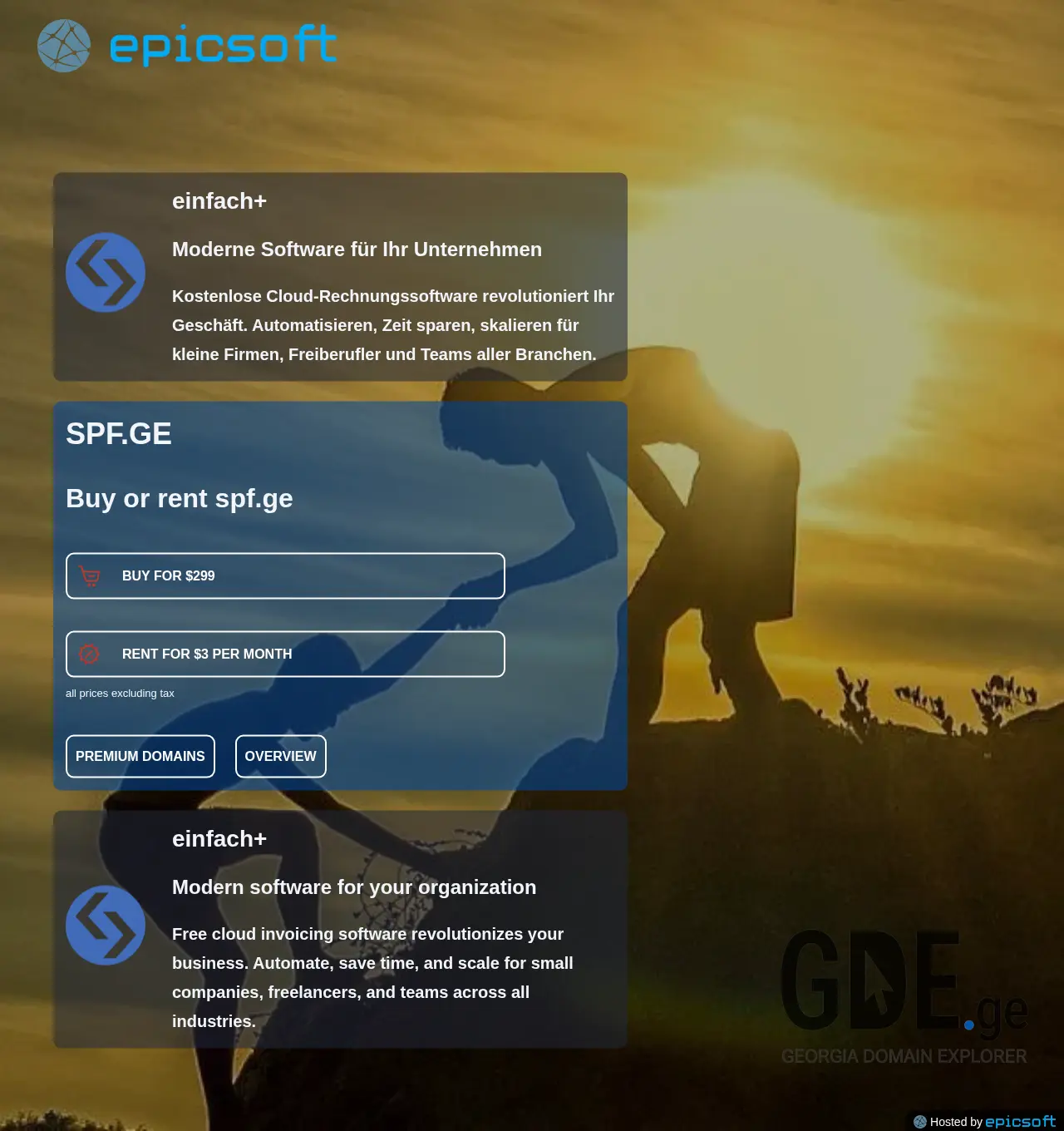 Screenshot of the site spf.ge at 2025-12-03