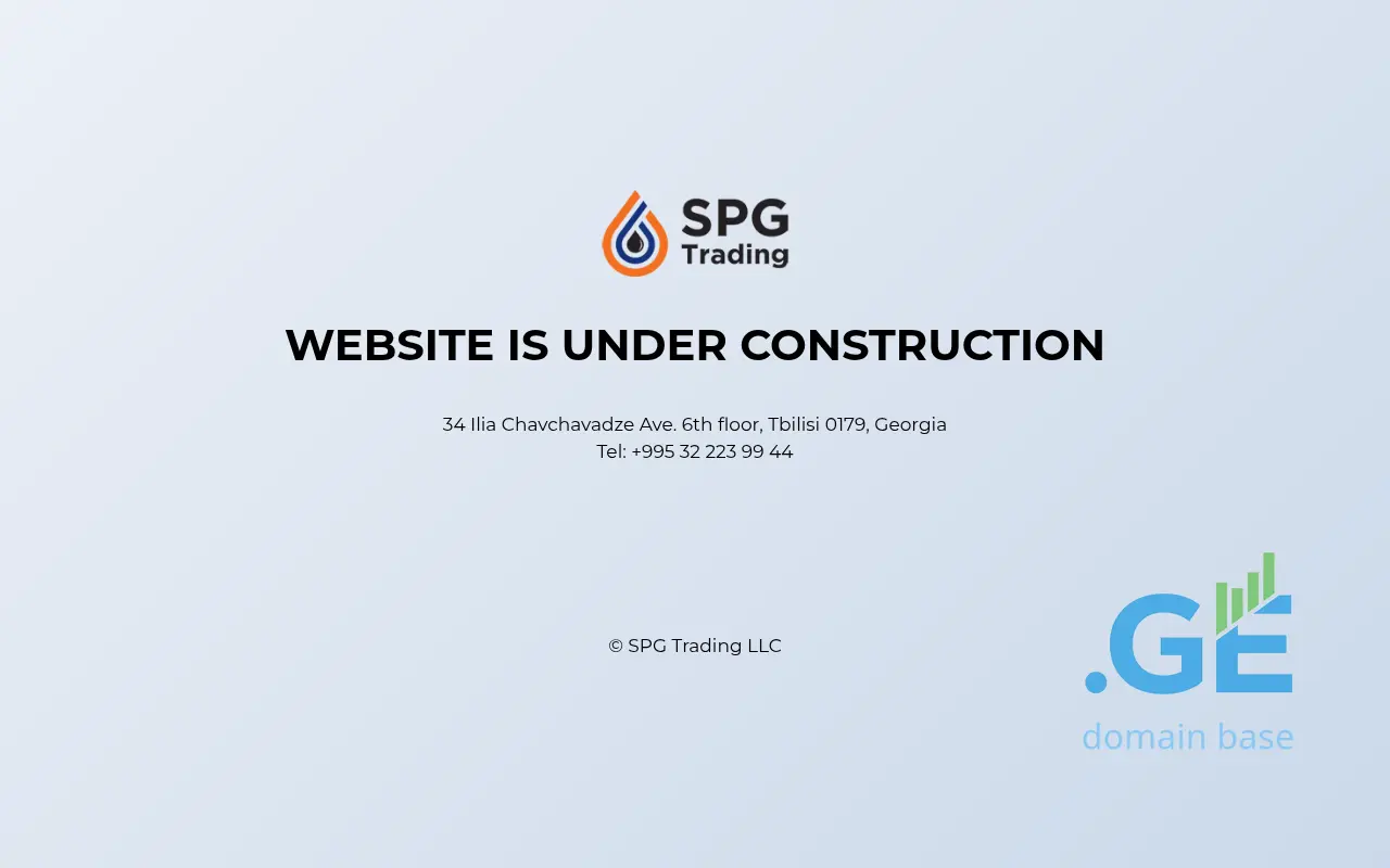 Screenshot of the site spgtrading.ge