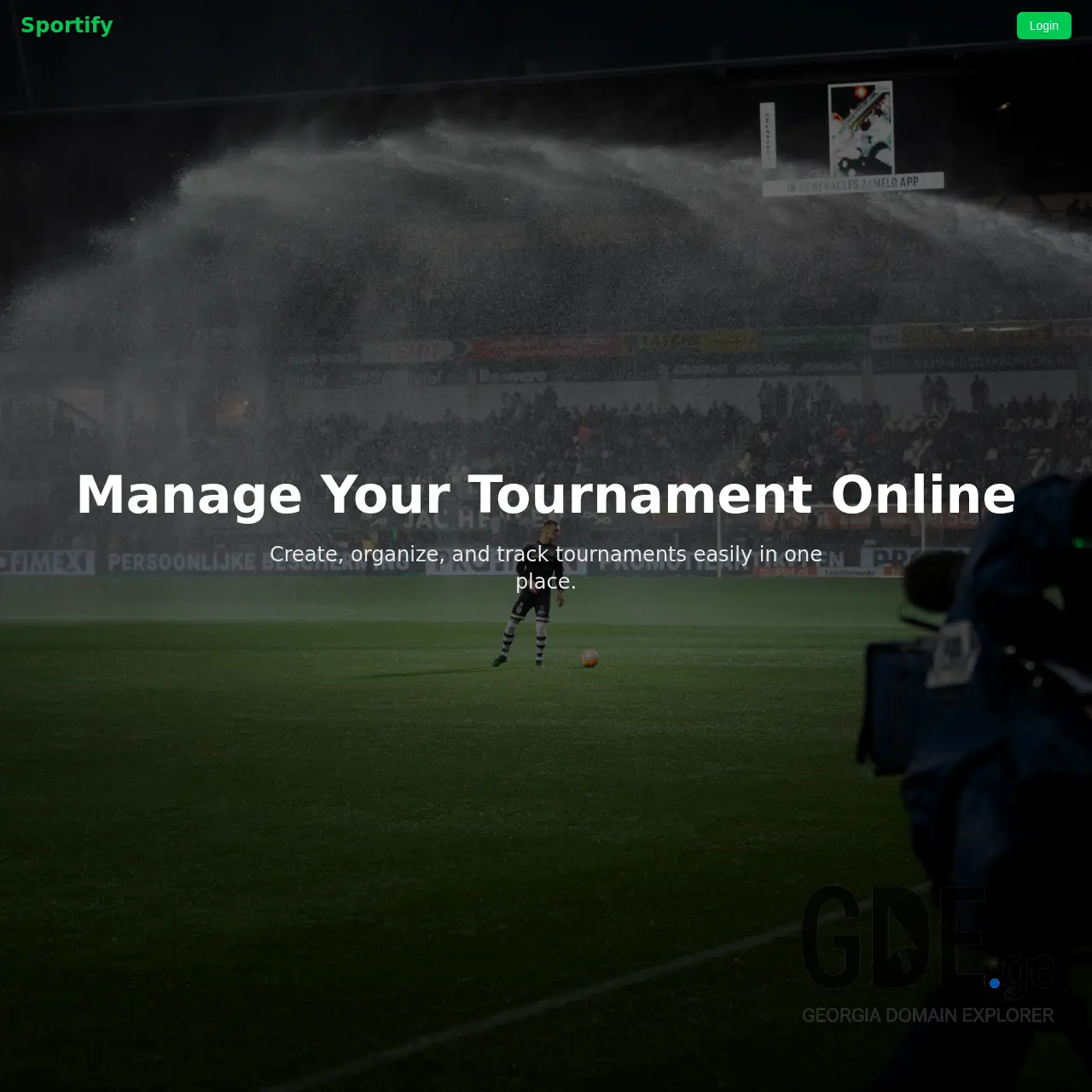 Screenshot of the site sportify.ge at 2026-01-23