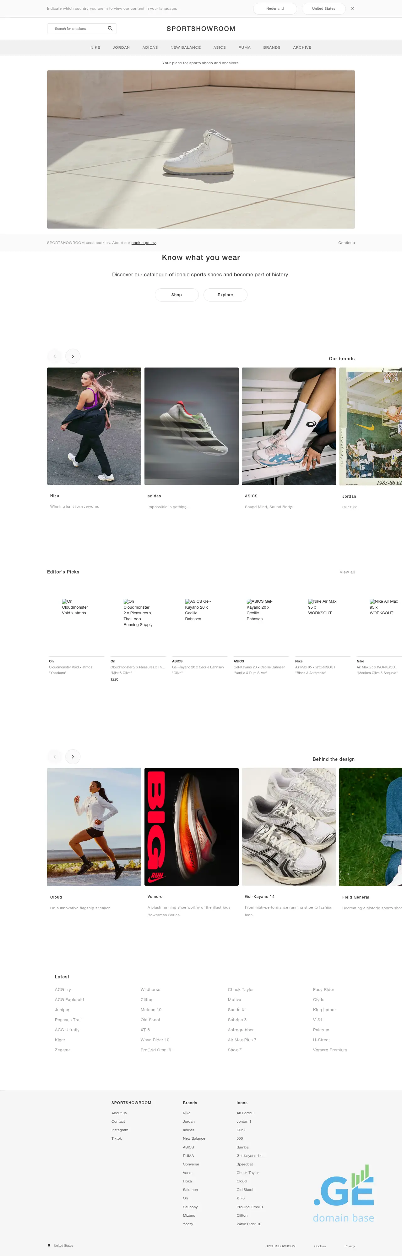 Screenshot of the site sportshowroom.ge at 2025-10-12
