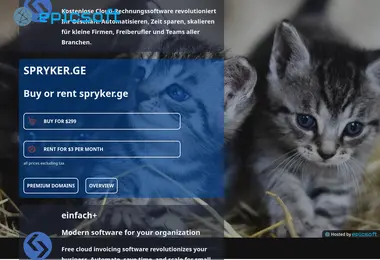 Screenshot of spryker.ge