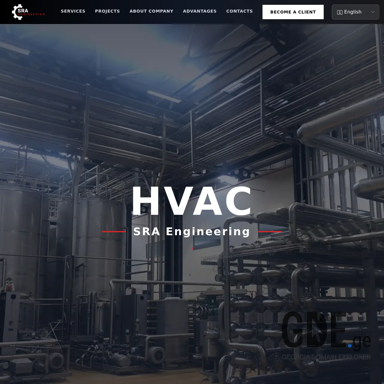 Screenshot of the site sra.ge at 2025-12-13