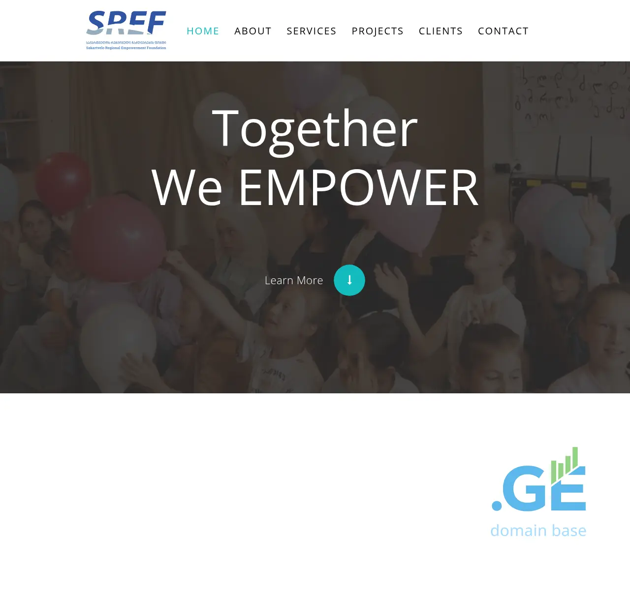 Screenshot of the site sref.ge at 2025-11-05