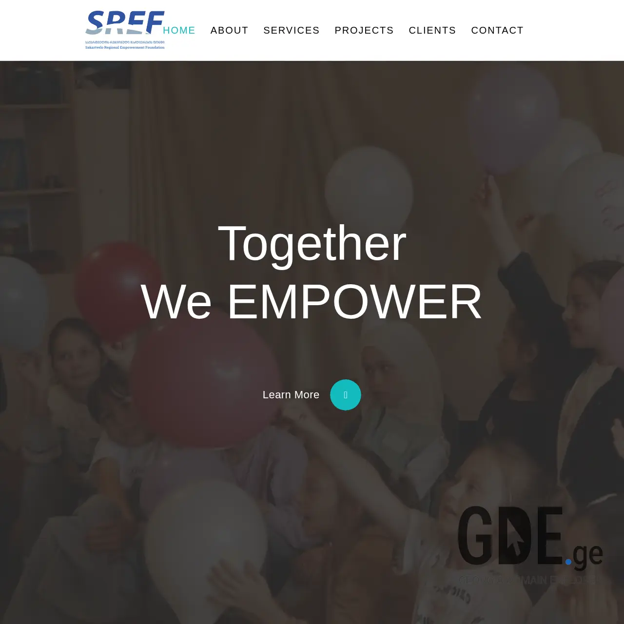 Screenshot of the site sref.ge at 2025-12-15