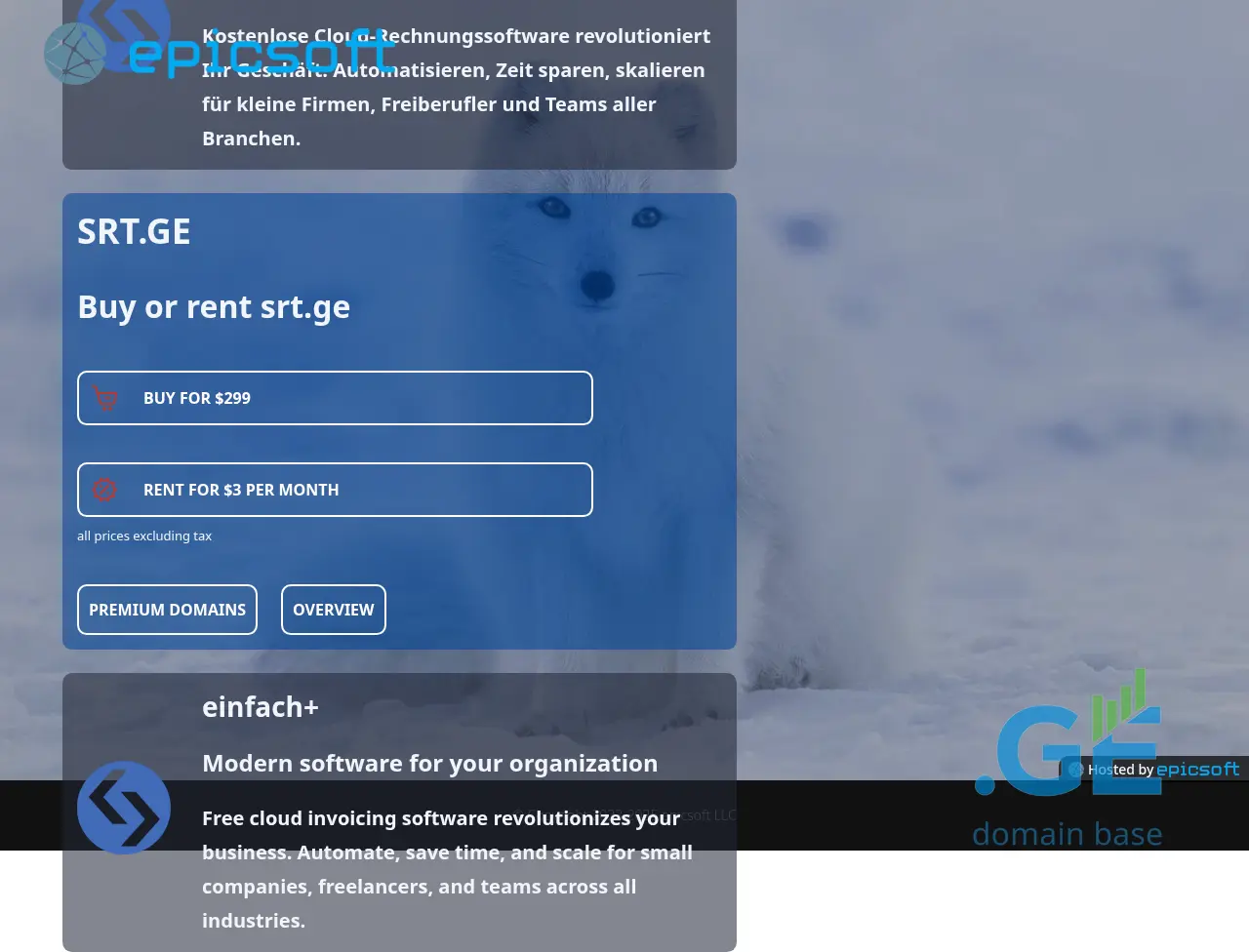 Screenshot of the site srt.ge