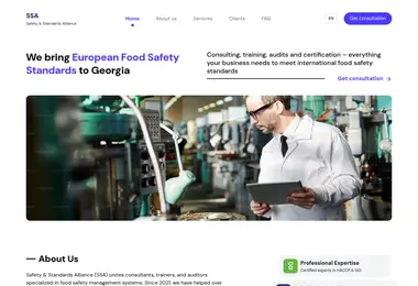 Screenshot of ssalliance.ge