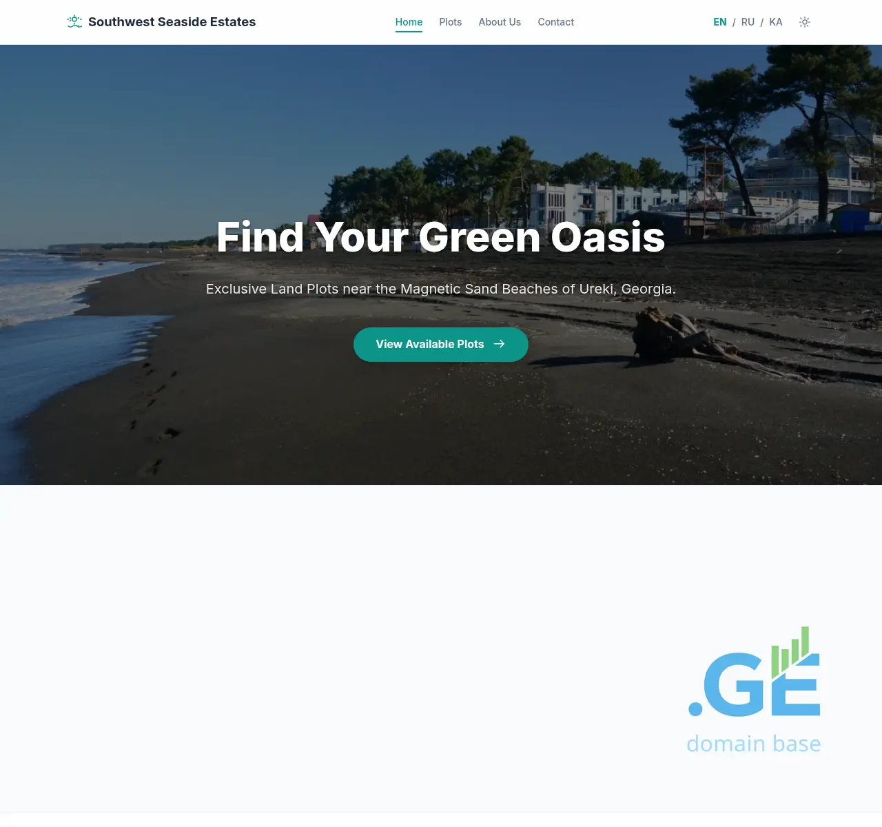 Screenshot of the site sse.ge at 2025-11-13