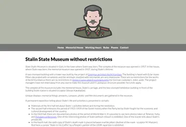 Screenshot of stalinmuseum.ge