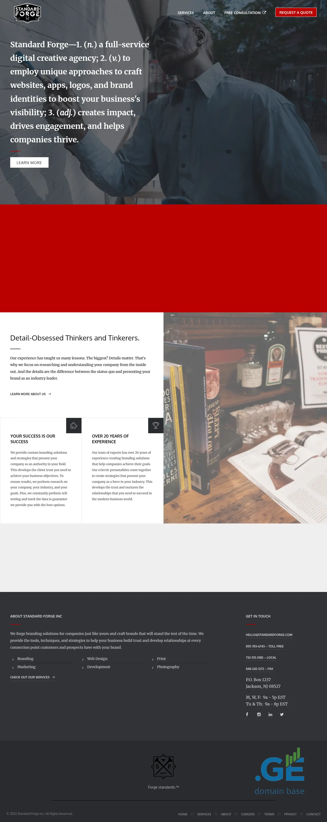 Screenshot of the site standardfor.ge