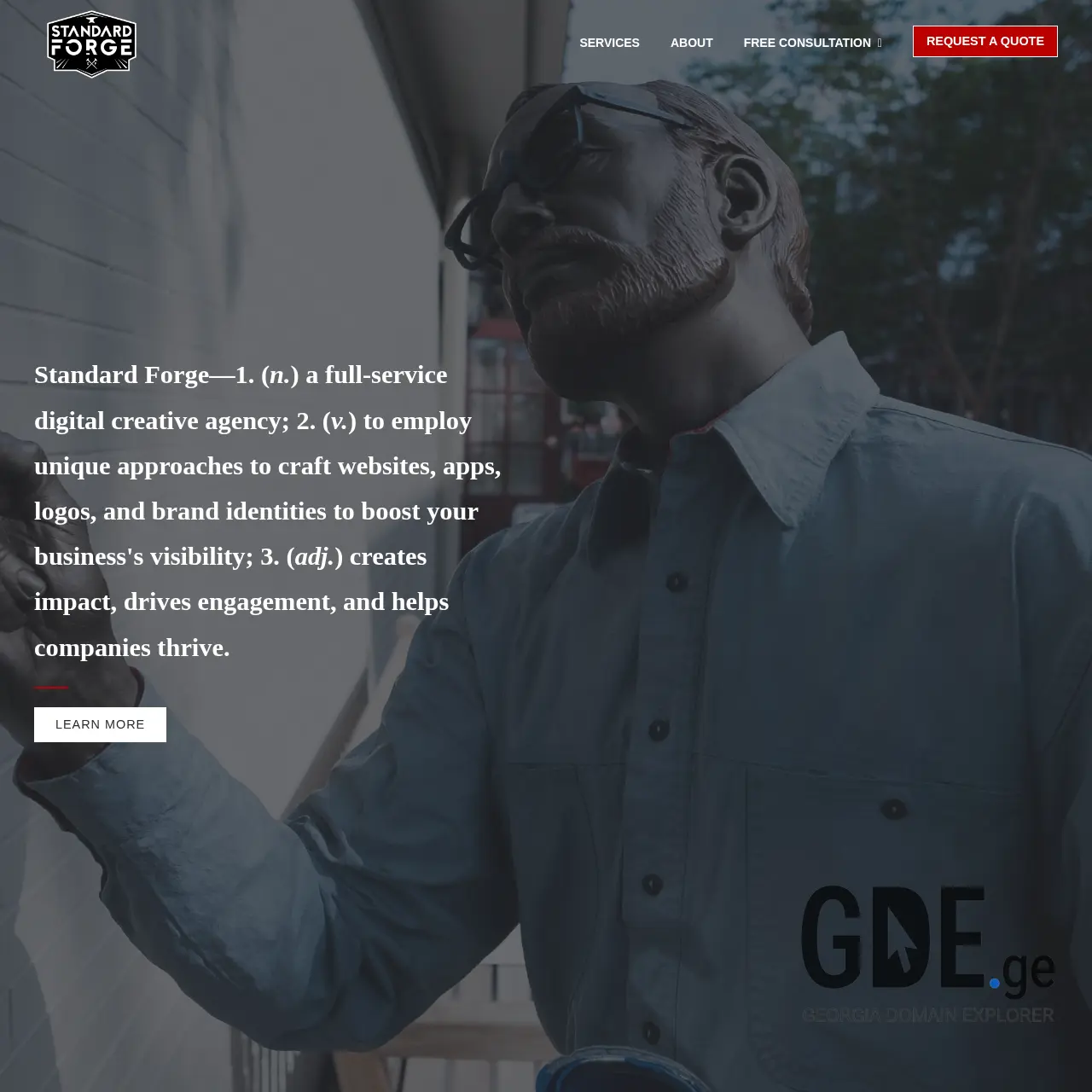 Screenshot of the site standardfor.ge at 2025-12-13