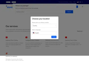 Screenshot of starexglobal.ge