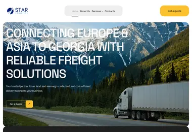 Скриншот starlogistics.ge