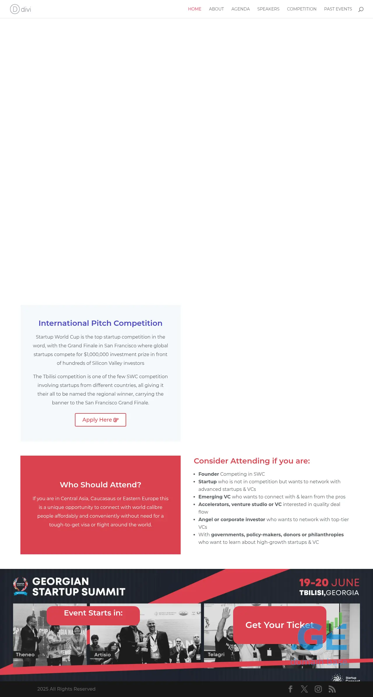 Screenshot of the site startupconnect.ge at 2025-09-17