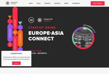 Screenshot of startupgrind.ge