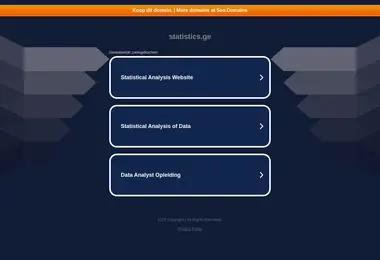 Скриншот statistics.ge