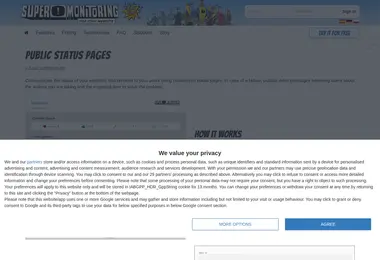 Screenshot of statuspa.ge