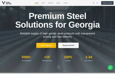 Screenshot of steelvector.ge