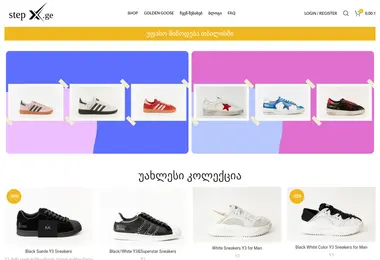 Screenshot of stepx.ge
