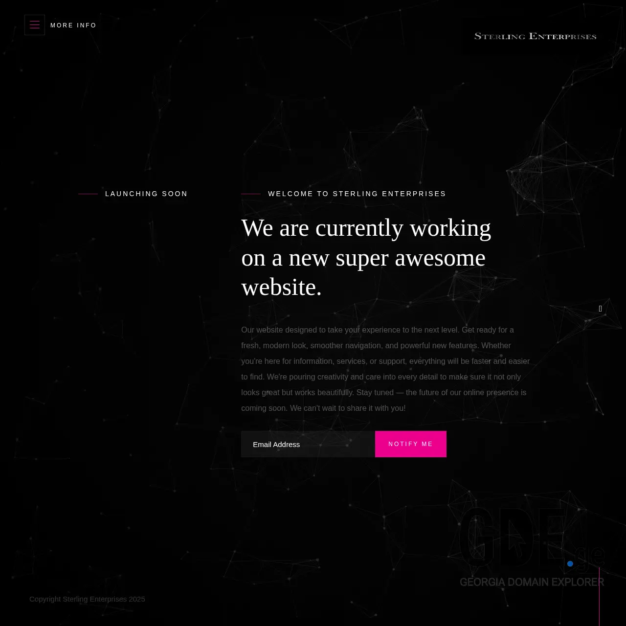 Screenshot of the site sterlinggroup.ge at 2025-12-15