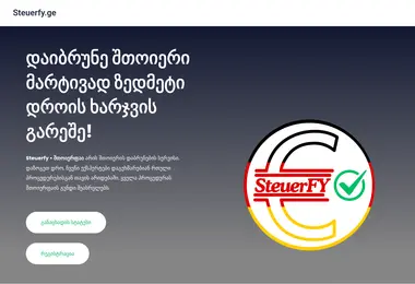 steuerfy.ge-ის ეკრანის სურათი