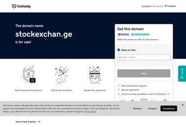 Скриншот stockexchan.ge