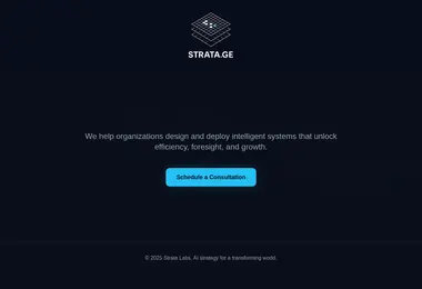 Screenshot of strata.ge