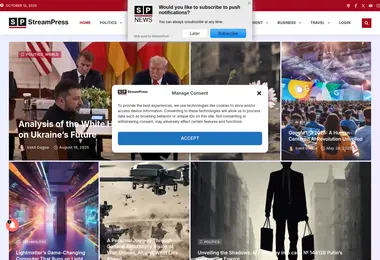 Screenshot of streampress.ge