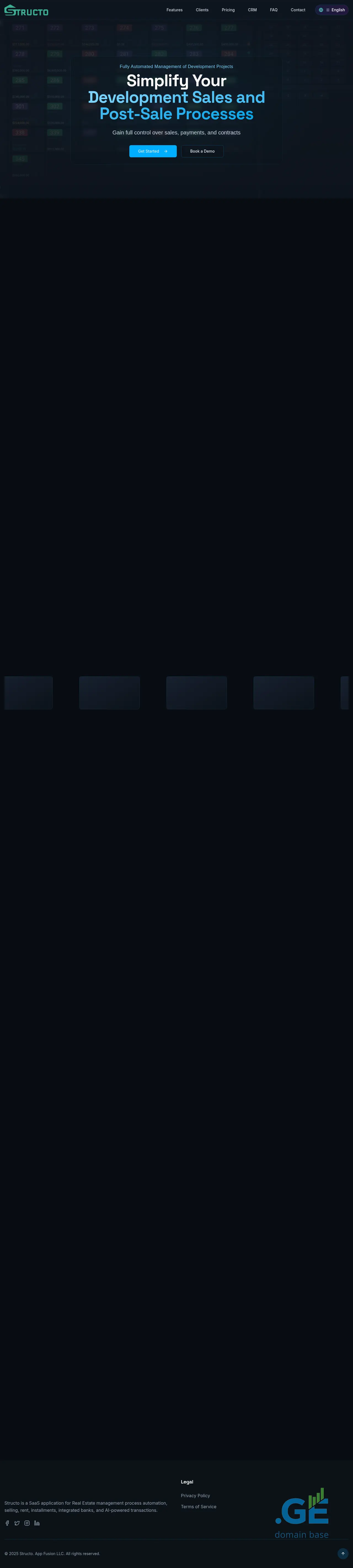 Screenshot of the site structo.ge