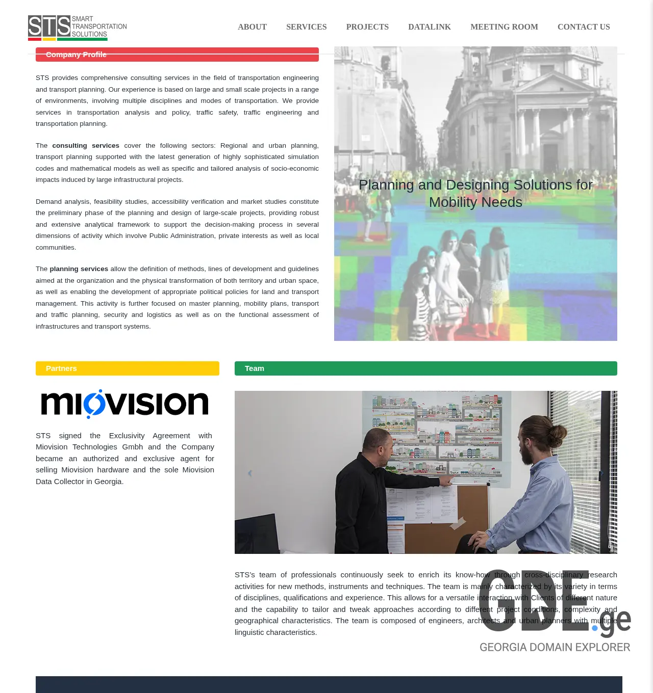 Screenshot of the site sts.com.ge at 2025-11-29