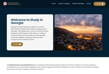 Screenshot of studyingeorgiaa.ge
