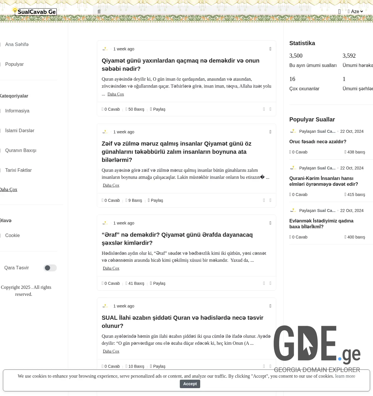 Screenshot of the site sualcavab.ge at 2025-11-29