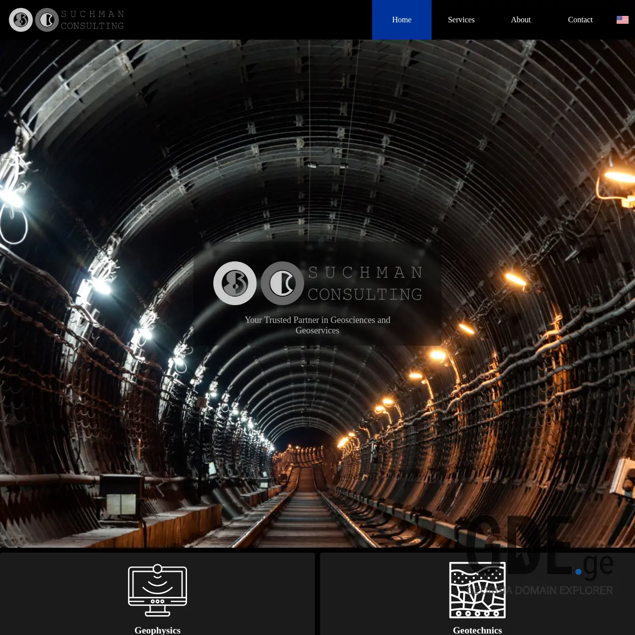 Screenshot of the site suchman.ge at 2025-12-13