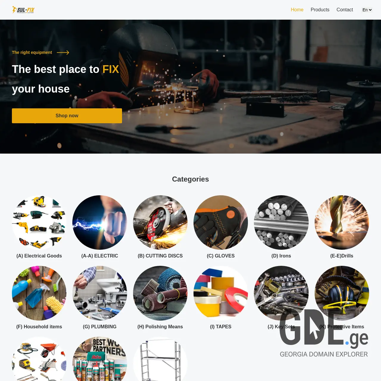 Screenshot of the site sul-fix.ge at 2025-12-12