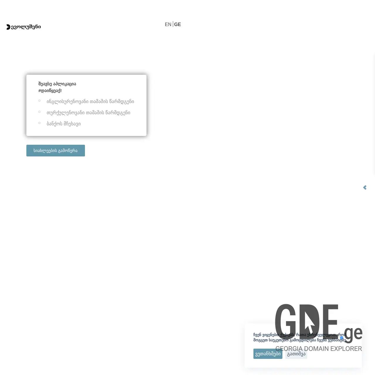 Screenshot of the site summerjob.ge at 2025-12-12