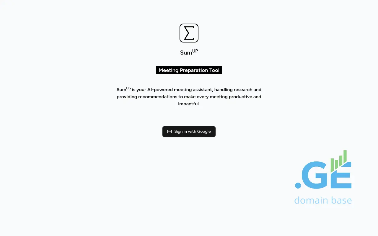 Screenshot of the site sumup.ge