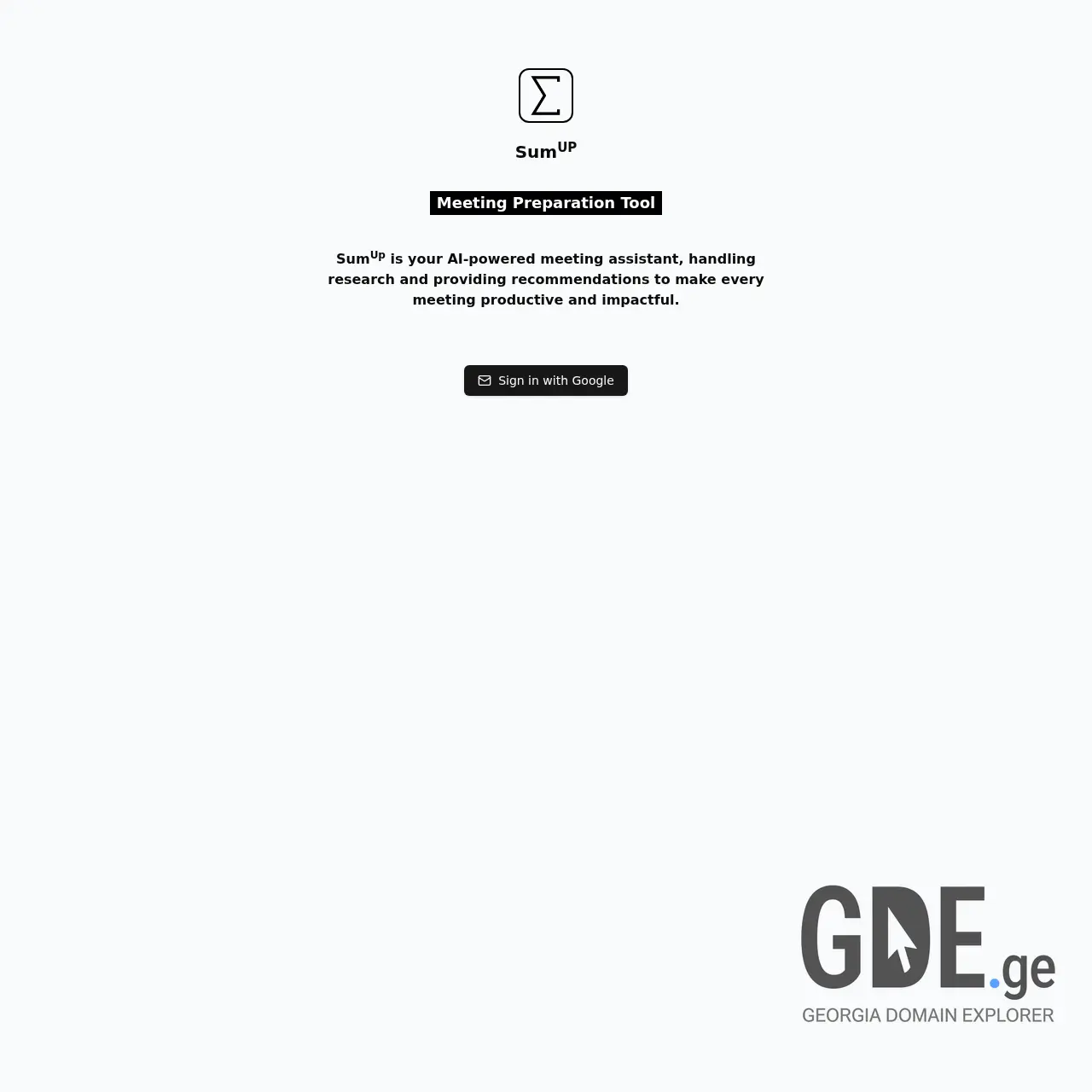 Screenshot of the site sumup.ge at 2025-12-13