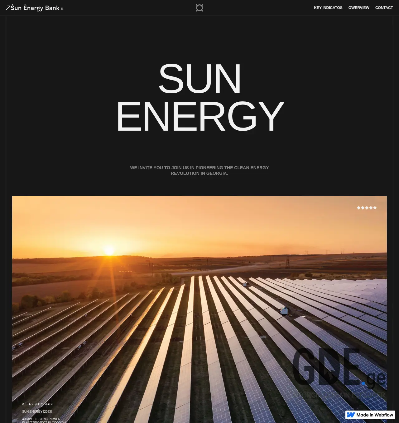 Screenshot of the site sunenergy.ge at 2025-12-01