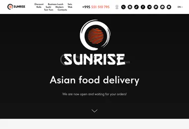 Скриншот sunrisefood.ge